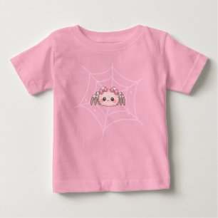Camiseta De Bebé Chicas de Halloween con araña