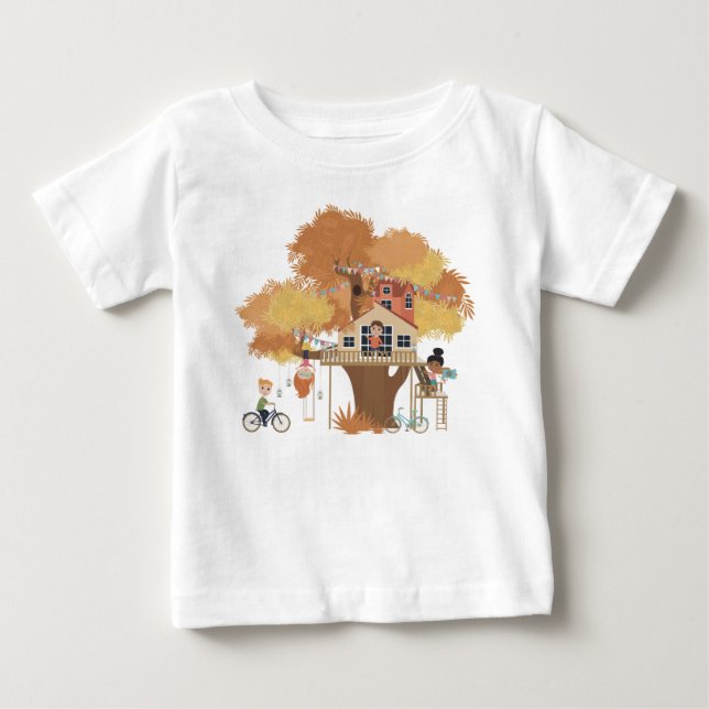 Camiseta De Bebé Chicas de la colección Treehouse Ruffle T-Shirt (Anverso)