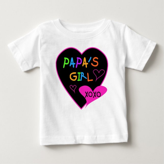 Camiseta De Bebé Chicas de papá Tees, Gorras, tazas, botones, ropa (Anverso)