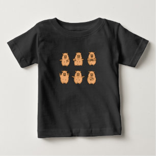 Camiseta De Bebé Chicas de regalo de Capibara Niños Capybara