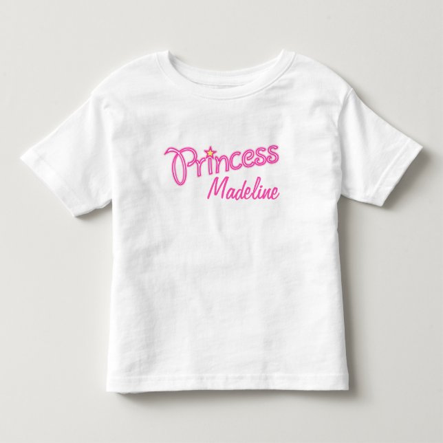 Camiseta De Bebé Chicas de texto gráficos personalizados de Little  (Anverso)