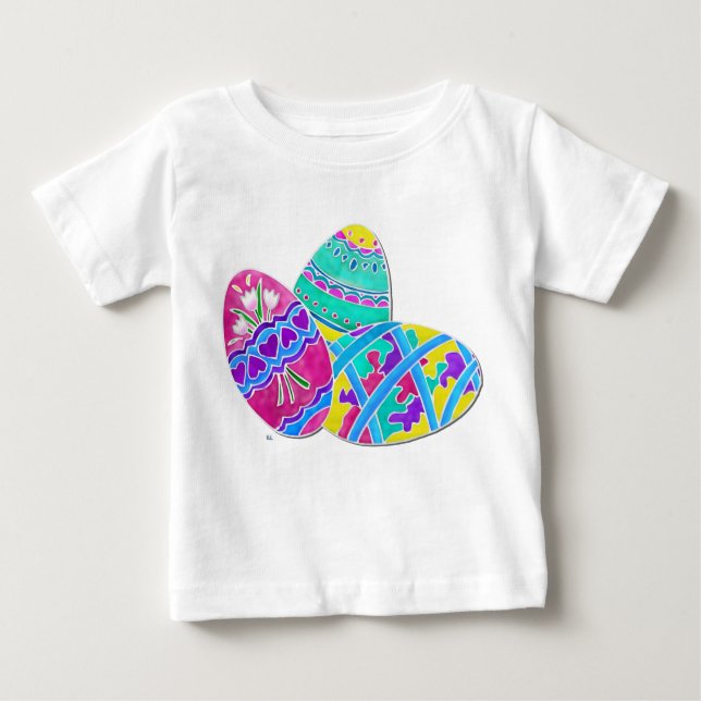 Camiseta De Bebé Chicas europeos de arte popular de Pascua TODOS lo (Anverso)