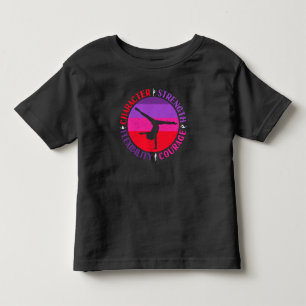 Camiseta De Bebé Chicas Gimnasia Fuerza de caracteres Valor
