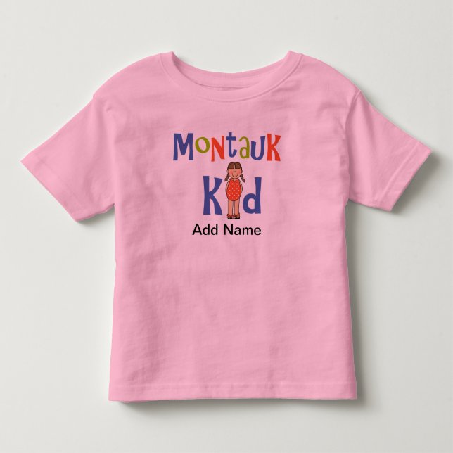 Camiseta De Bebé Chicas Montauk Kid (Anverso)