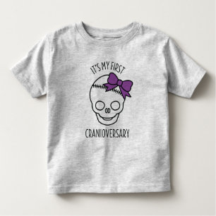 Camiseta De Bebé Chicas primer cráneo con brote