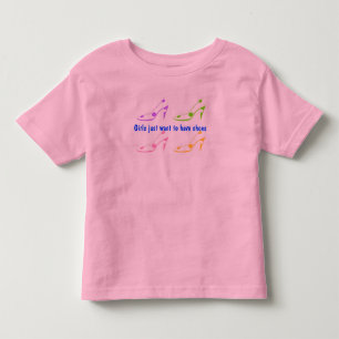 Camiseta De Bebé Chicas solo quieren tener zapatos