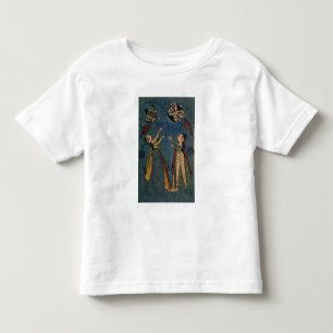 Camiseta De Bebé Chicas volando cometas, pintura folclórica de Kulu
