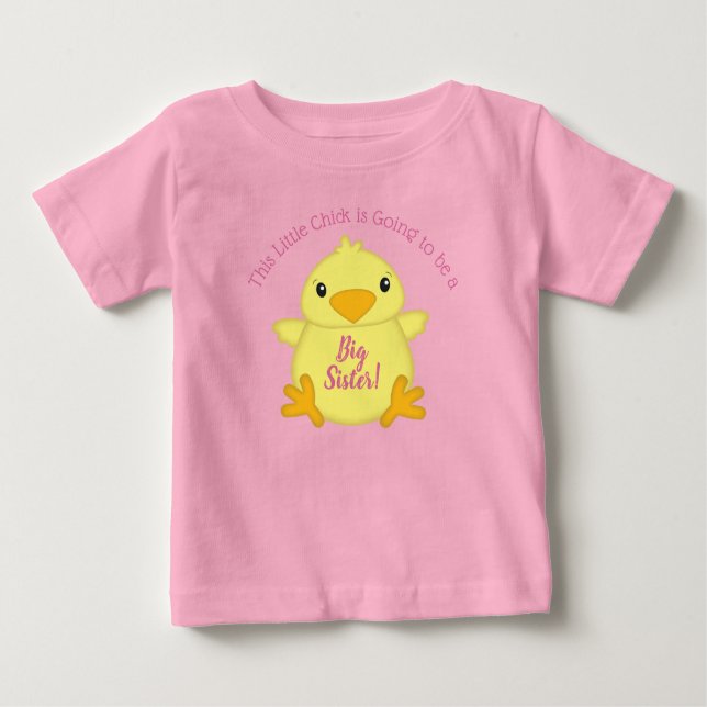 Camiseta De Bebé Chick Baby Shower Pink (Anverso)