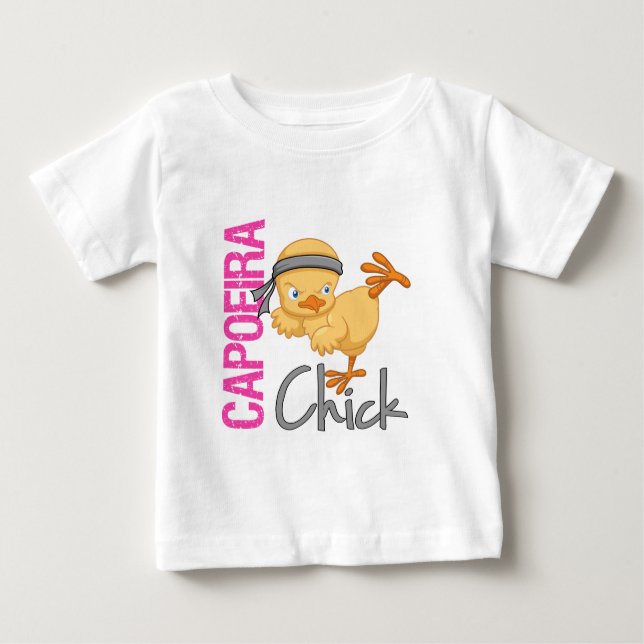 Camiseta De Bebé Chick de Capoeira (Anverso)