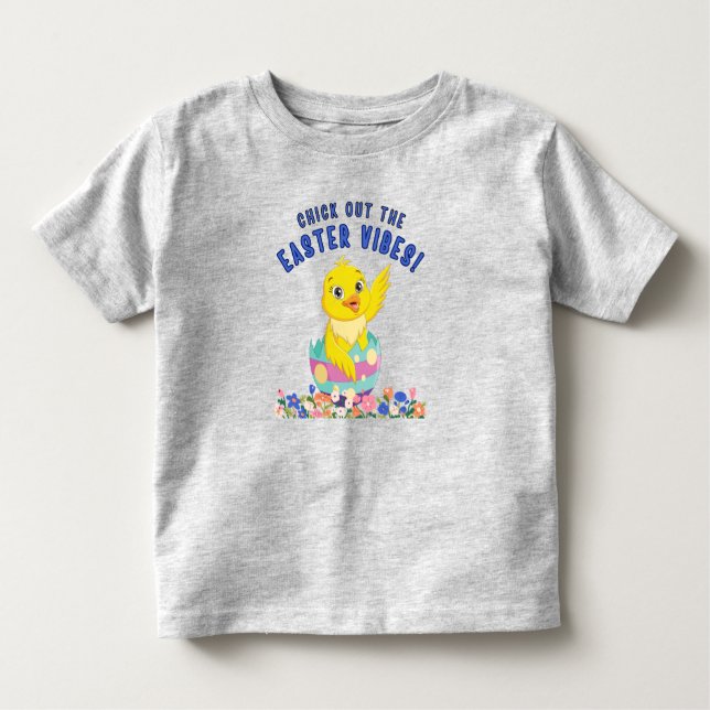 Camiseta De Bebé Chick Out This Easter Vibes Baby & (Anverso)