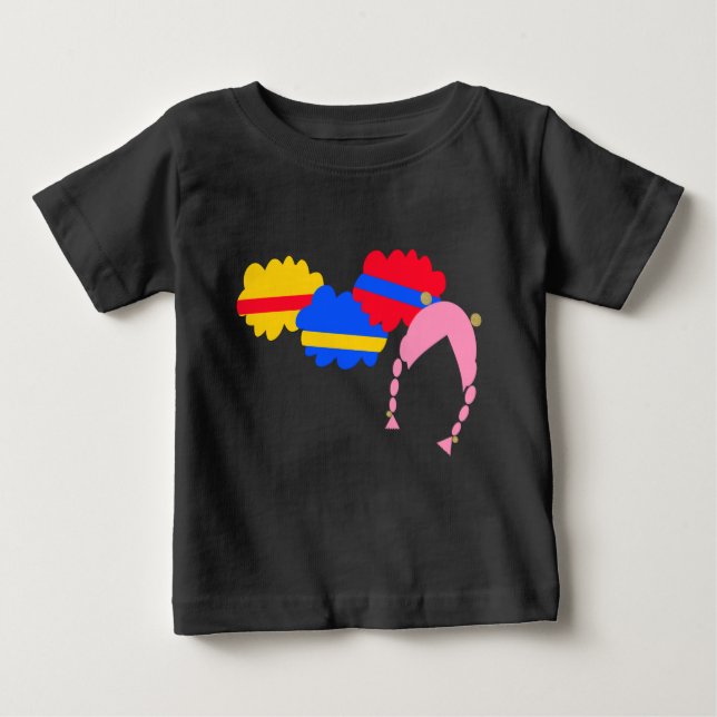 Camiseta De Bebé Chicky, Cha-Cha, Boom-Boom, Lya-Lya (Anverso)