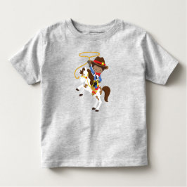 Camiseta De Bebé Chico afroamericano, vaquero, alguacil, lazo