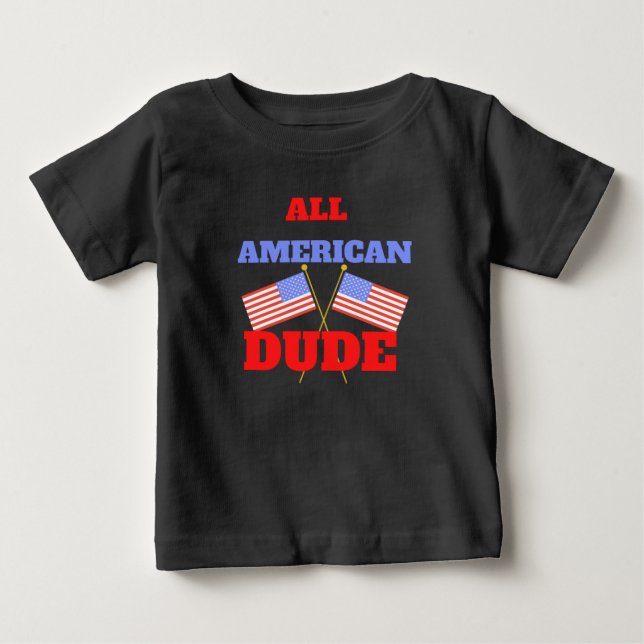 CAMISETA DE BEBÉ CHICO AMERICANO TOTAL (Anverso)