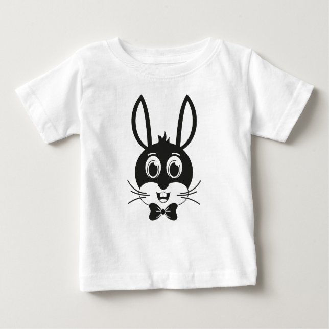 Camiseta De Bebé Chico Cara de Conejo-32886 (Anverso)