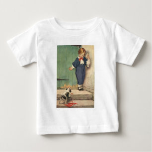 Camiseta De Bebé Chico con cachorro