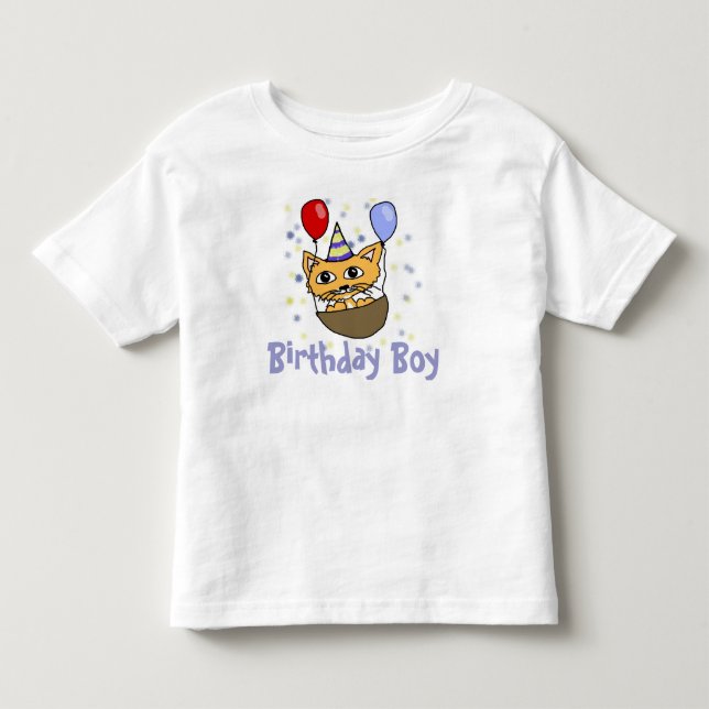 Camiseta De Bebé Chico de Cumpleaños (Anverso)