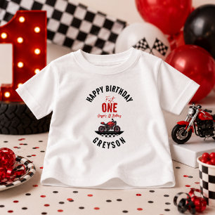 Camiseta De Bebé Chico de motocicleta de una carrera rápida Cumplea