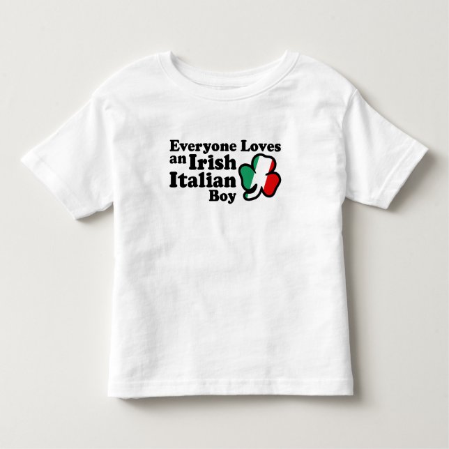 Camiseta De Bebé Chico italiano irlandés (Anverso)