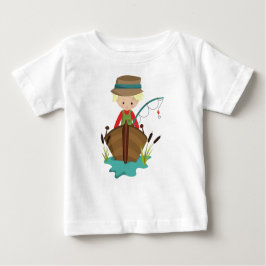 Camiseta De Bebé Chico Pescador, Pescador, Caña de Pescar, Cabello 