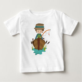 Camiseta De Bebé Chico Pescador, Pescador, Caña de Pescar, Cabello 
