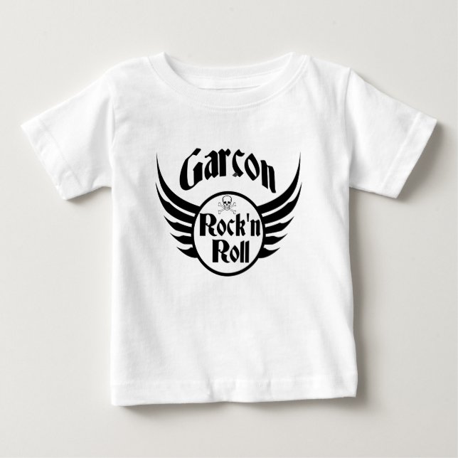 Camiseta De Bebé Chico Rock'n'roll (Anverso)