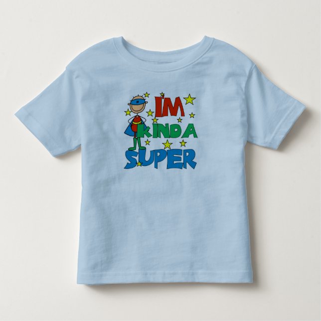 Camiseta De Bebé Chico, soy un poco super (Anverso)