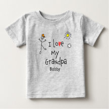 Chicos curados que amo a mi abuelo Baby Tee