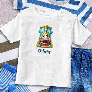 Camiseta De Bebé Chicos de tren lindos