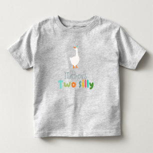 Camiseta De Bebé Chicos Dos Ganso Tonto Granja 2do Cumpleaños