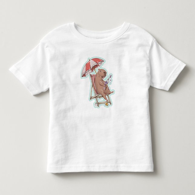 Camiseta De Bebé Chigüiro de vacaciones (Anverso)