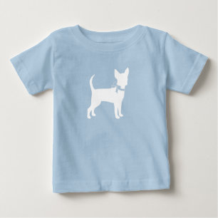 Camiseta De Bebé Chihuahua Perro Baby Shower Blue Boy