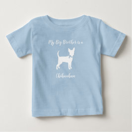 Camiseta De Bebé Chihuahua Perro Baby Shower Blue Boy
