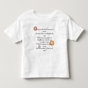 Camiseta De Bebé Child T - Poema de elogio
