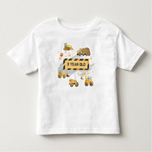Camiseta De Bebé Childrens Cute Construction Birthday
