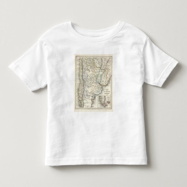 Camiseta De Bebé Chile, la Argentina, Suramérica (Anverso)