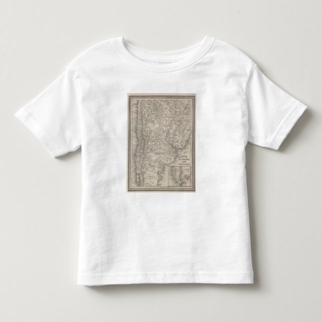 Camiseta De Bebé Chile, La Plata y Uruguay (Anverso)