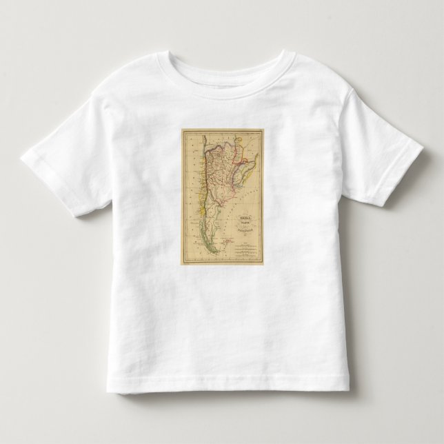 Camiseta De Bebé Chile, Plata, y Patagonia (Anverso)