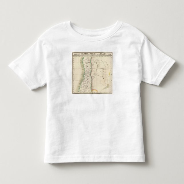 Camiseta De Bebé Chile y la Argentina 33 (Anverso)