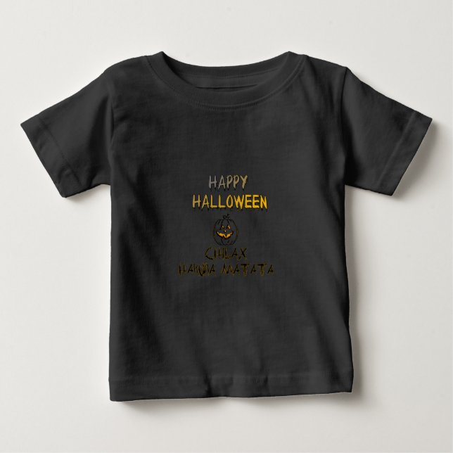 Camiseta De Bebé Chill and Relax Happy Halloween Collection (Anverso)