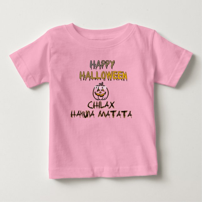 Camiseta De Bebé Chill and Relax Happy Halloween Collection (Anverso)