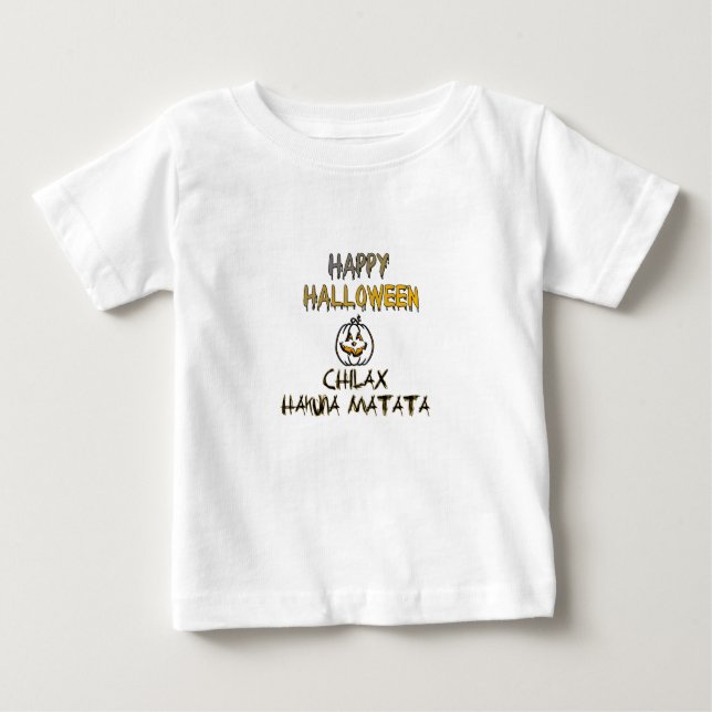 Camiseta De Bebé Chill and Relax Happy Halloween Collection (Anverso)