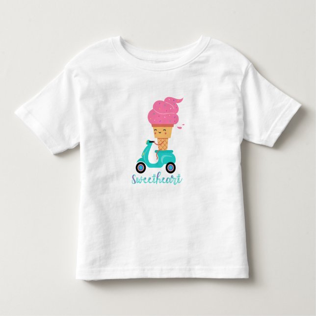 Camiseta De Bebé Chill divertida verano helado rosa crema de hielo  (Anverso)
