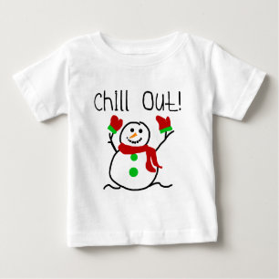 Camiseta De Bebé Chill Out Snowman Tshirts and Gifts