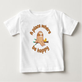 Camiseta De Bebé Chill Vibes: Sloth Life Goals!
