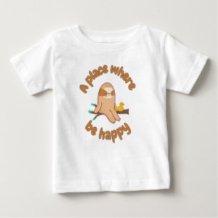 Camiseta De Bebé Chill Vibes: Sloth Life Goals!