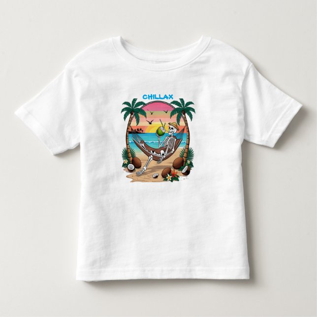 Camiseta De Bebé Chill Vibing Beach (Anverso)