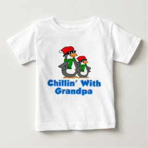 Camiseta De Bebé Chillin' con el abuelo