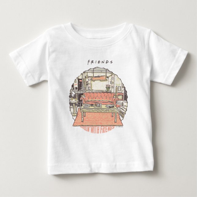 Camiseta De Bebé Chillin' con FRIENDS™ Personalizado 2 (Anverso)