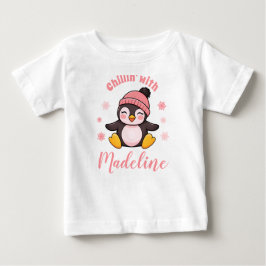 Camiseta De Bebé Chillin con nombres de Navidades de invierno pingü
