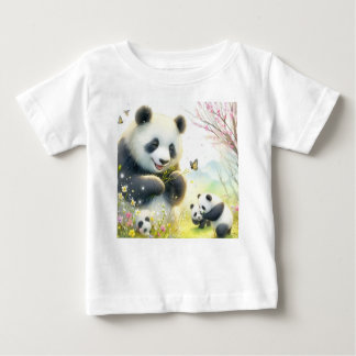 Camiseta De Bebé Chillin' con Pandas